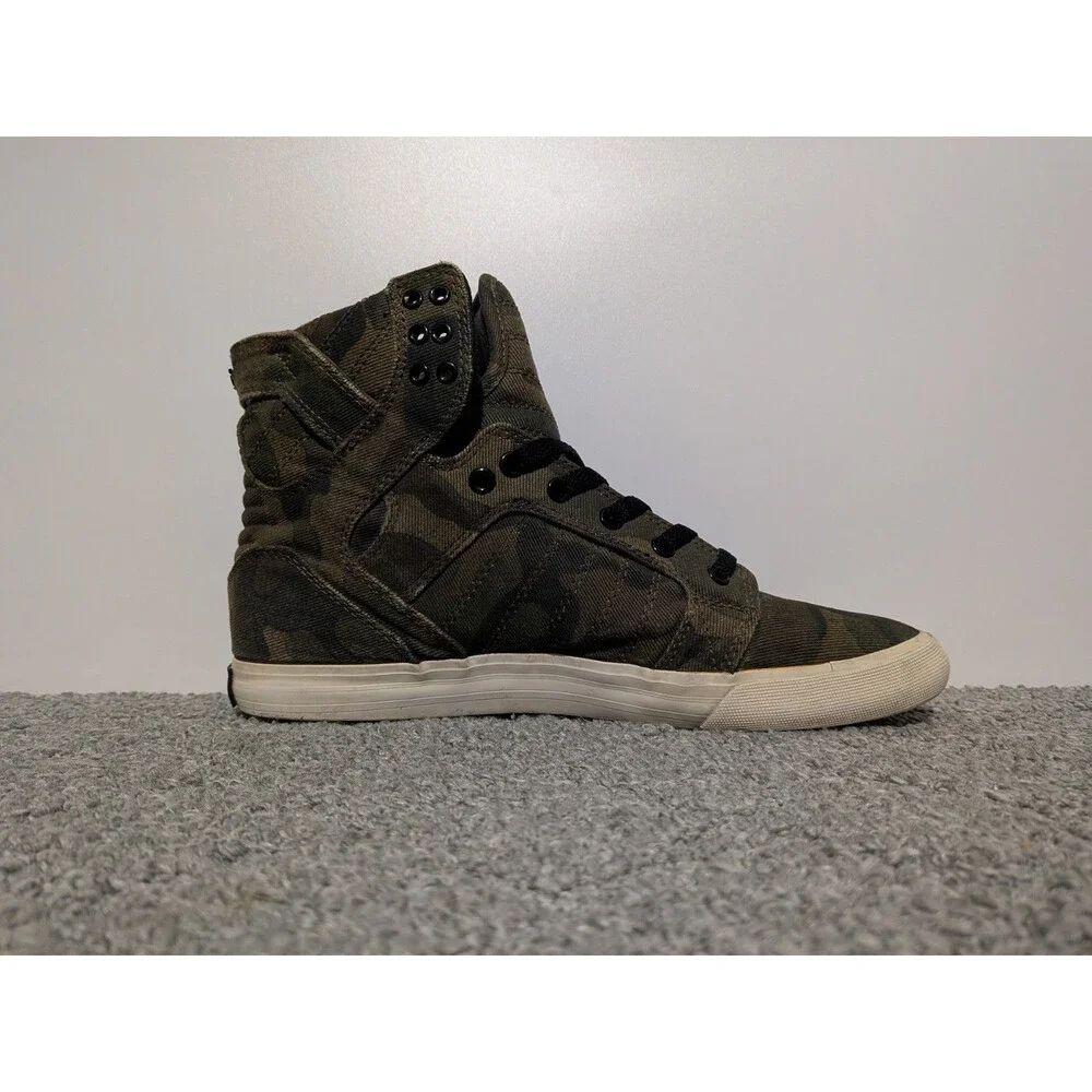Supra Skytop Sneaker Shoes Mens Size 10 Camo